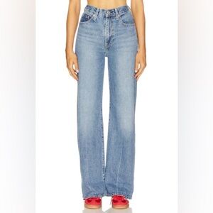 Levi's Ribcage Wide Leg Medium Wash Jeans